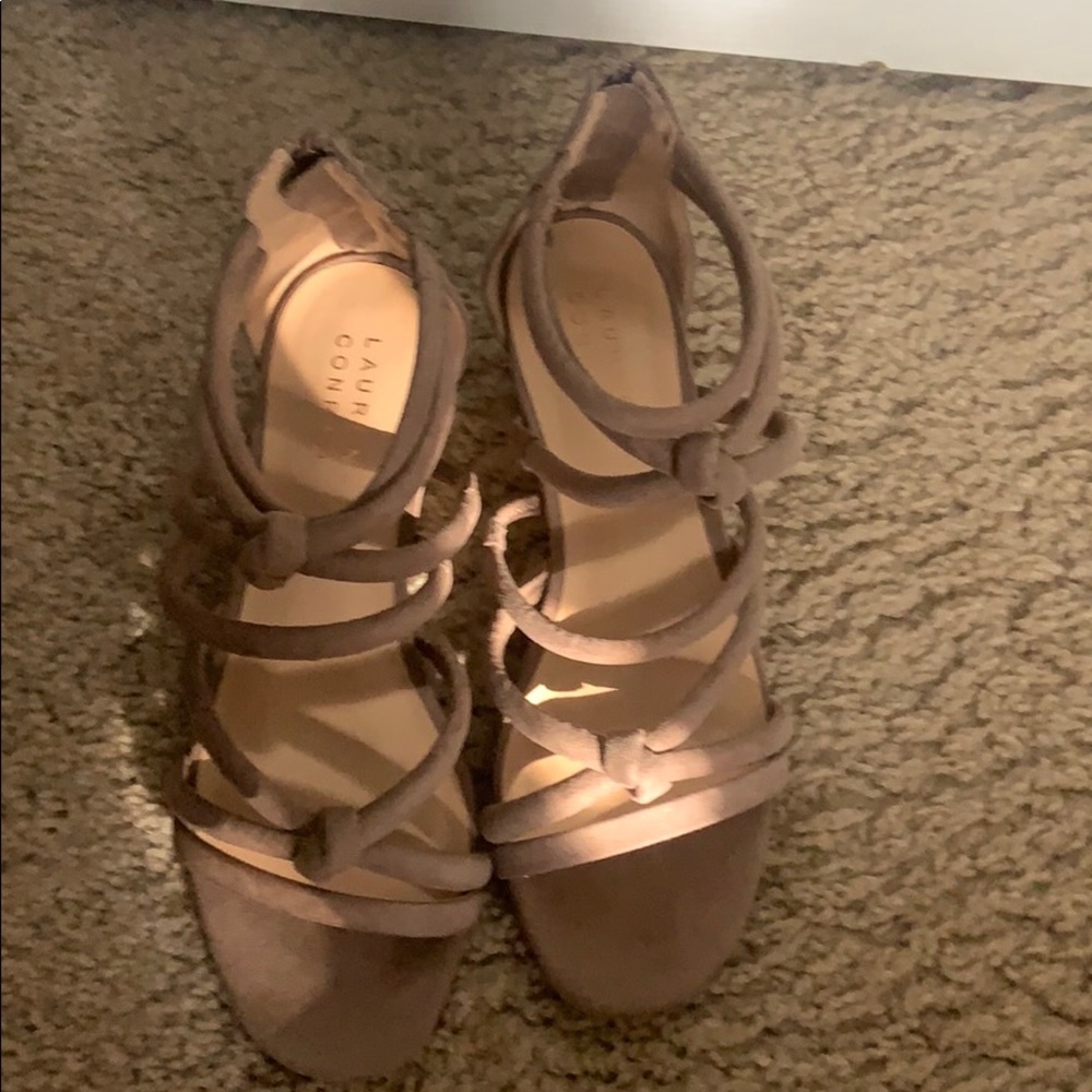 lauren conrad nude slight wedges 6 1/2